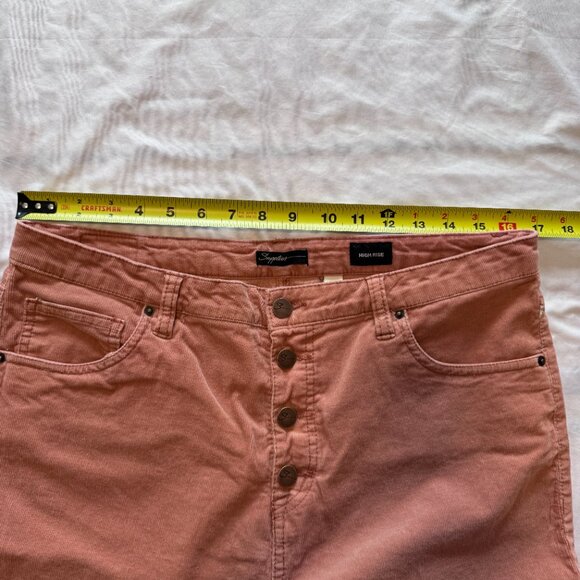 Supplies by Union Bay High Rise Corduroy Cropped Jeans Size 14 EUC - Picture 3 of 11